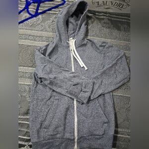 Divided Heather Gray Full-Zip Hooded Sweatshirt